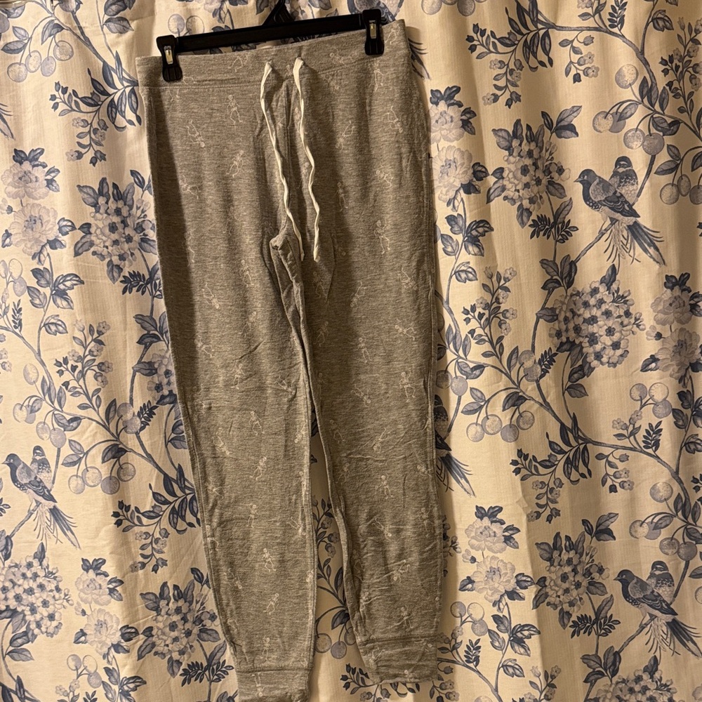 Women’s Heather Light Gray Drawstring Jogger Sweatpants